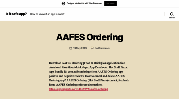 isitsafeapp.wordpress.com