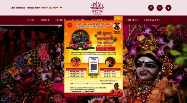 iskconraipur.org