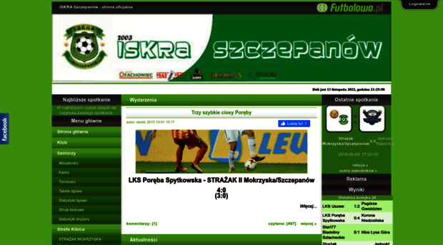 iskraszczepanow.futbolowo.pl