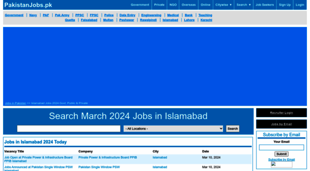 islamabad.pakistanjobs.pk