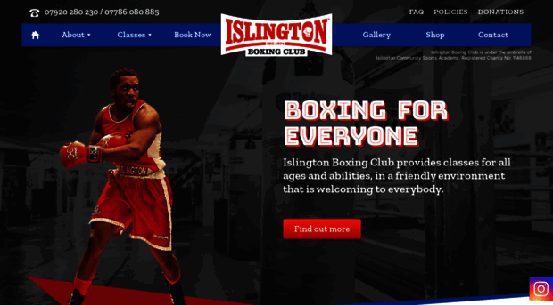 islingtonboxingclub.org