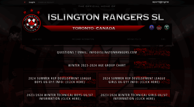 islingtonrangers.sportngin.com