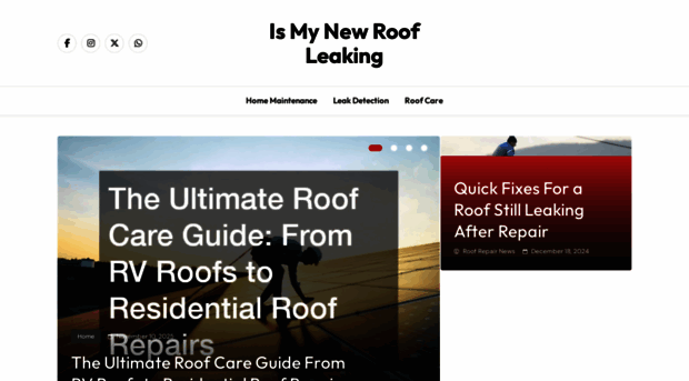 ismynewroofleaking.com