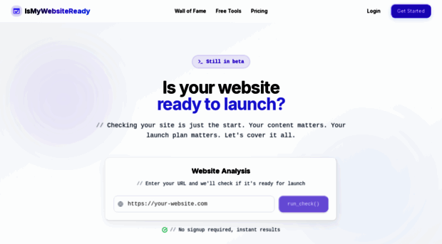 ismywebsiteready.com