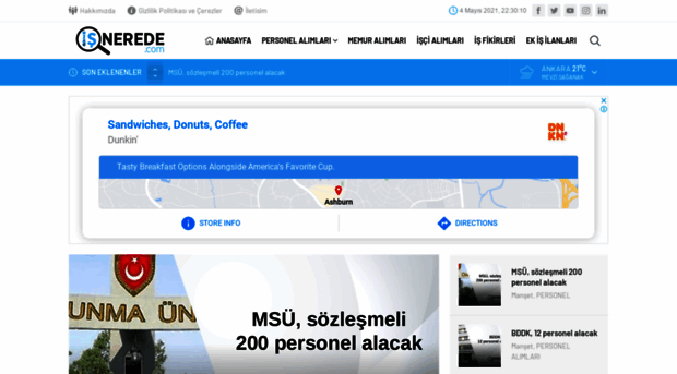 isnerede.com