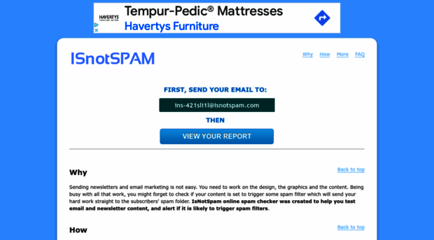 isnotspam.com