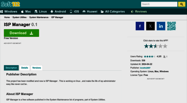 isp-manager.soft112.com - ISP Manager 0.1 Free Download - ISP Manager ...