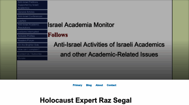 israel-academia-monitor.com