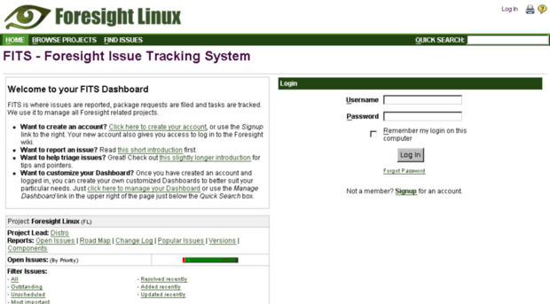 issues.foresightlinux.org