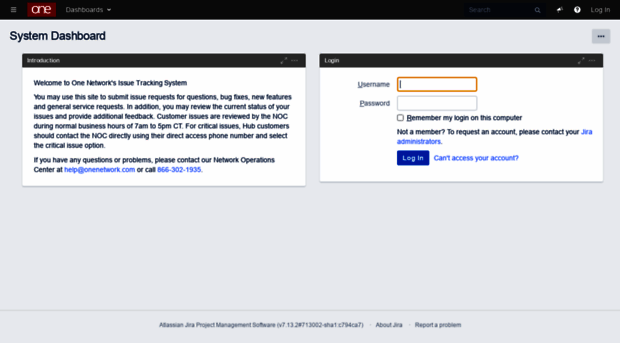 issues.onenetwork.com
