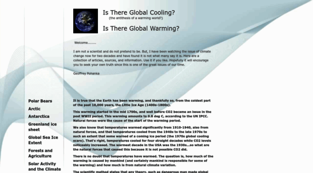 isthereglobalcooling.com