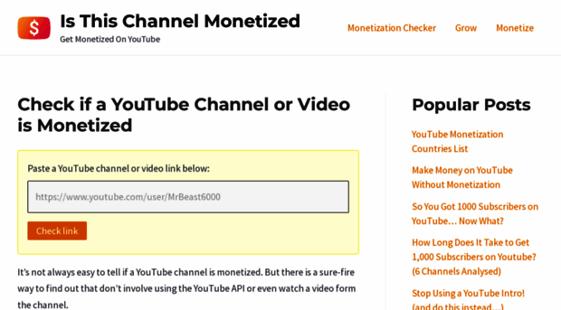 isthischannelmonetized.com