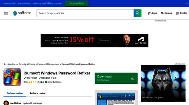 isumsoft-windows-password-refixer.en.softonic.com