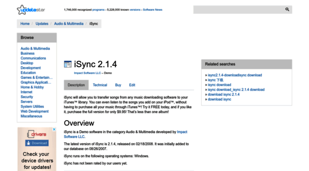 isync.updatestar.com