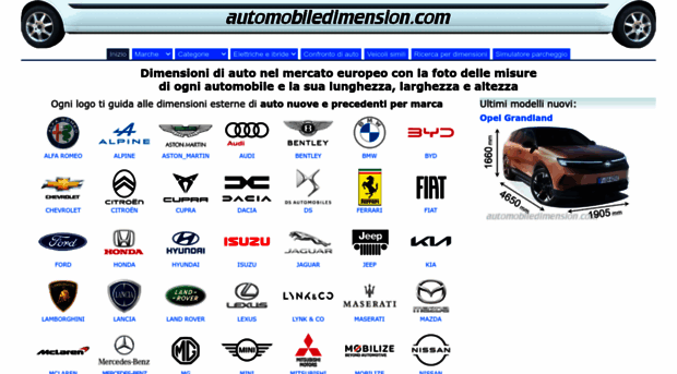 it.automobiledimension.com