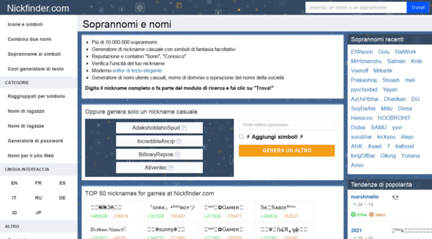 it.nickfinder.com