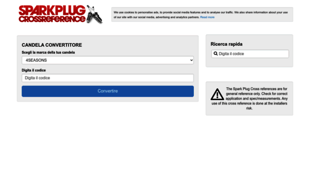 it.sparkplug-crossreference.com
