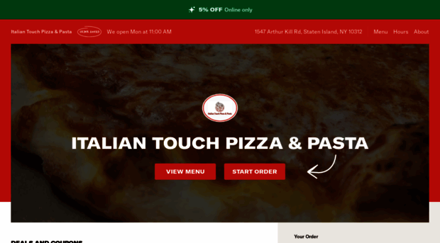 italiantouchpizzapasta.com