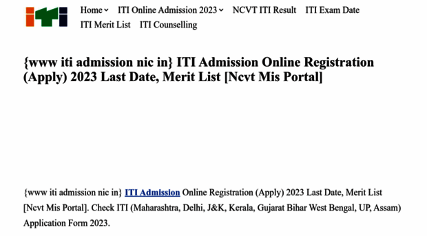 itiadmission.co.in