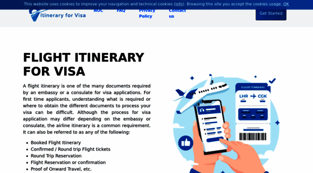 itineraryforvisa.com