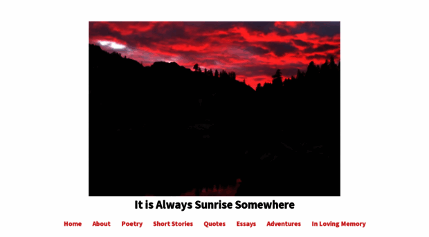 itisalwayssunrisesomewhere.wordpress.com