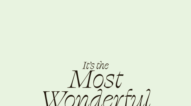 itsthemostwonderfultime.com