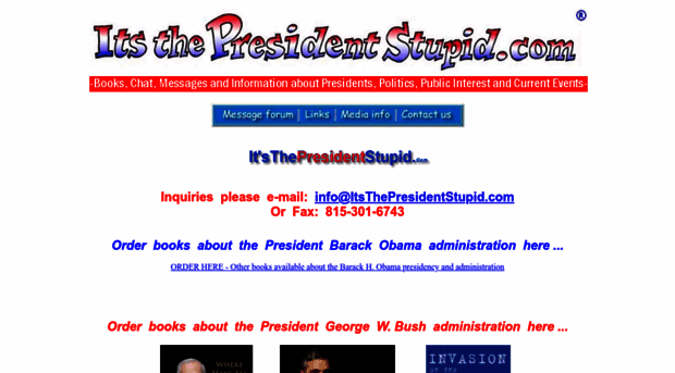 itsthepresidentstupid.com