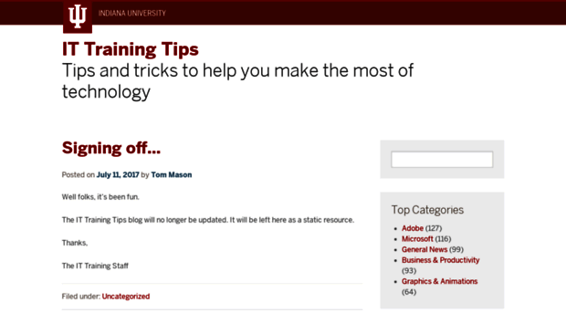 ittrainingtips.iu.edu