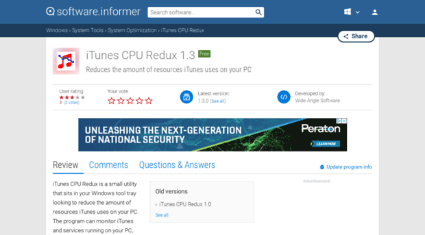 itunes-cpu-redux.software.informer.com