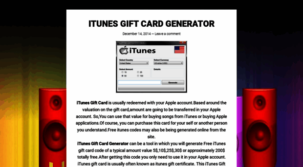 itunesgiftcardgenerator2015.wordpress.com