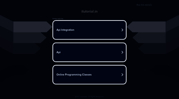 itutorial.in