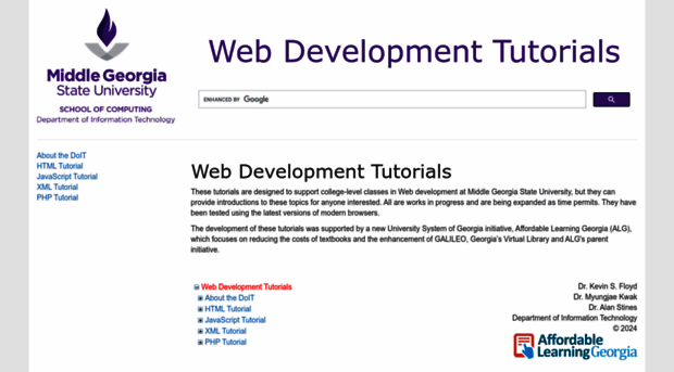 itwebtutorials.mga.edu