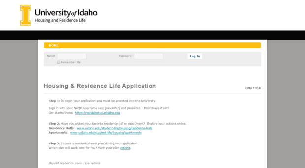 iwanthousing.uidaho.edu