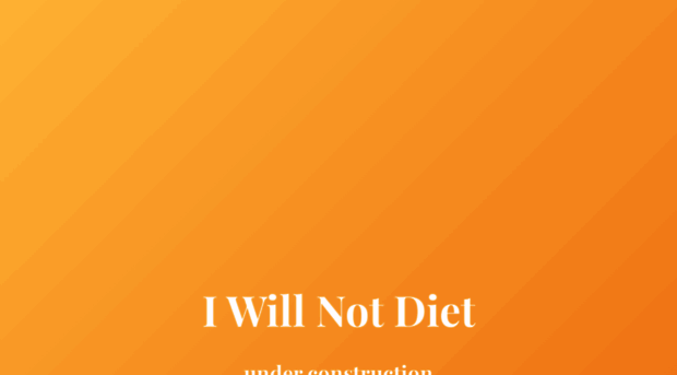 iwillnotdiet.com