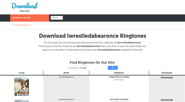 iwrestledabearonce.download-ringtone.com