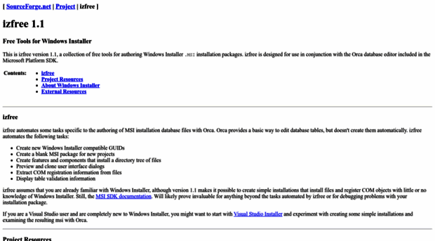 izfree.sourceforge.net