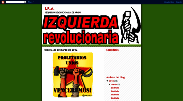 izquierdarevolucionariadearafo.blogspot.com
