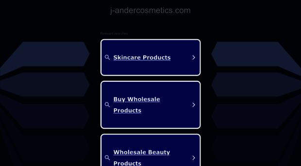 j-andercosmetics.com
