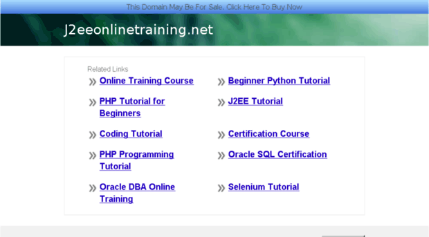 j2eeonlinetraining.net