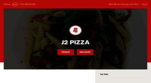 j2pizzamenu.com