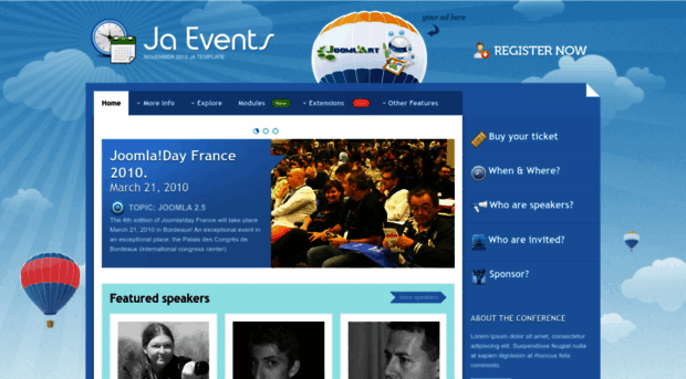 ja-events.demo.joomlart.com