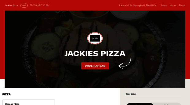 jackiespizzamenu.com