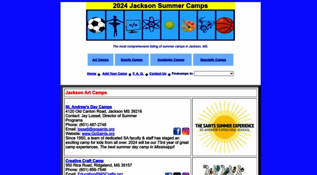 jacksonsummercamps.com