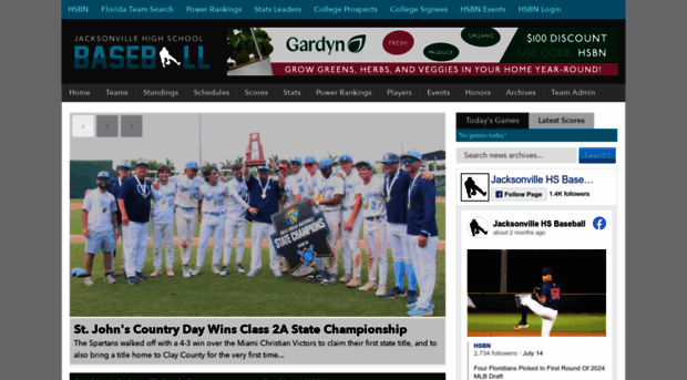 jacksonvillehighschoolbaseball.com