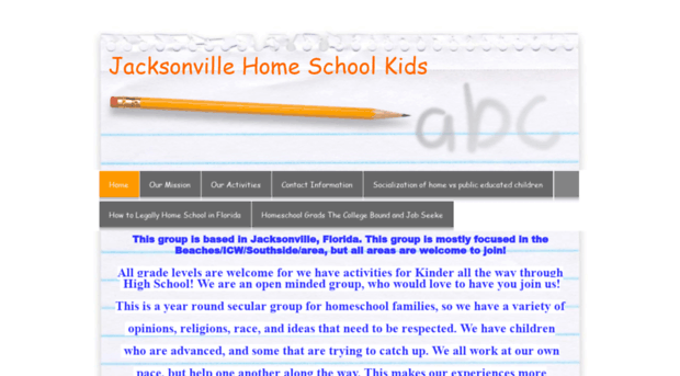 jacksonvillehomeschoolkids.yolasite.com