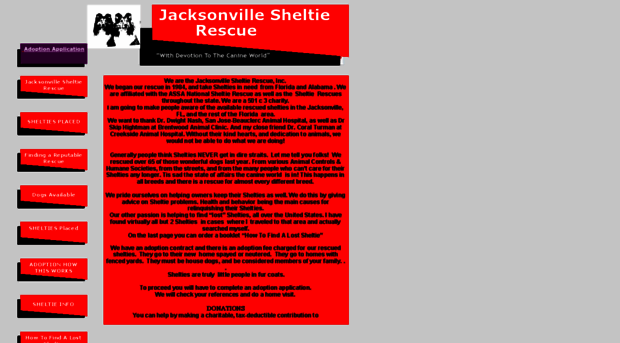 jacksonvillesheltierescue.org