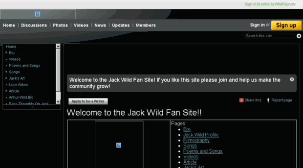jackwildfansite.wetpaint.com