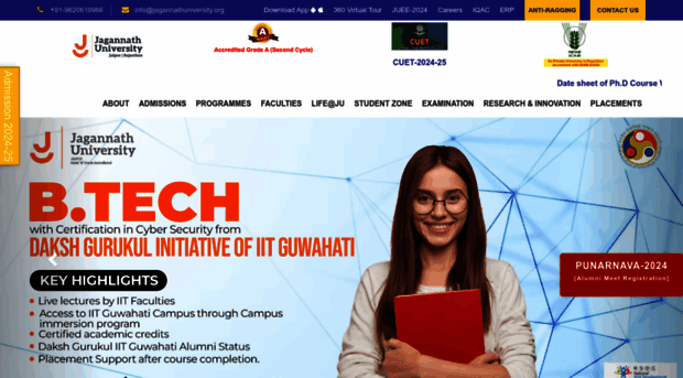 jagannathuniversity.org