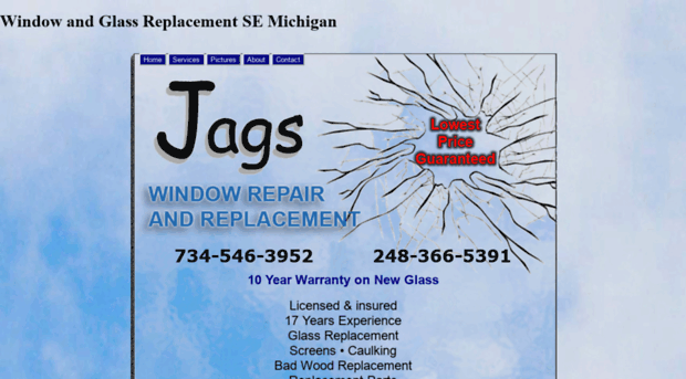 jagswindowrepair.com