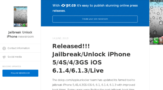 jailbreakunlockiphone.pressdoc.com